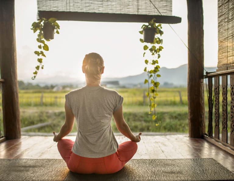 Seated Meditation at Summer Spring Meditation Retreat in Chiang Mai